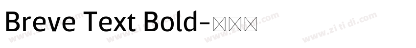 Breve Text Bold字体转换
